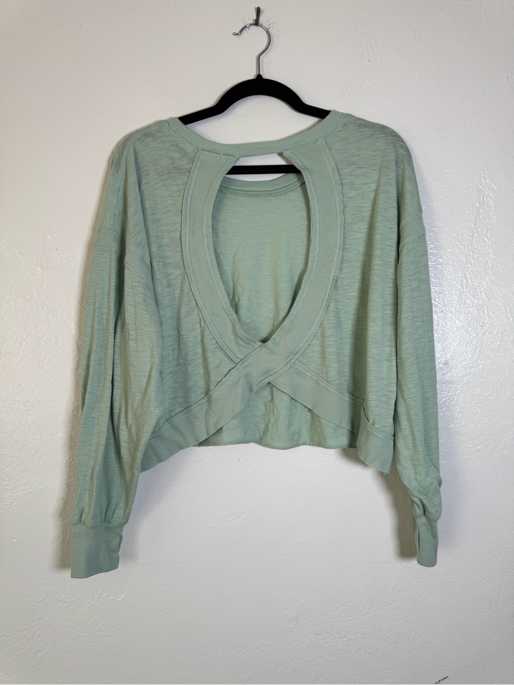 Sundry Open-Back Crossover Pullover Top - Picture 8 of 16